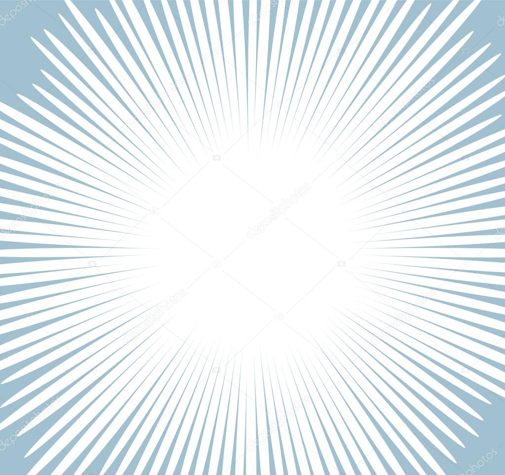 Comic Sunburst Background Vector