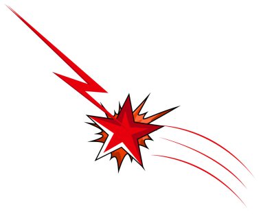 komik yıldız patlaması vektör
