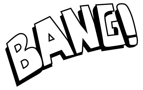 Bang - Comic Expression Vector Text — Stock Vector