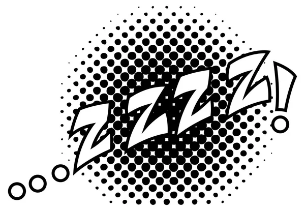 Zzz Comic expressie — Stockvector