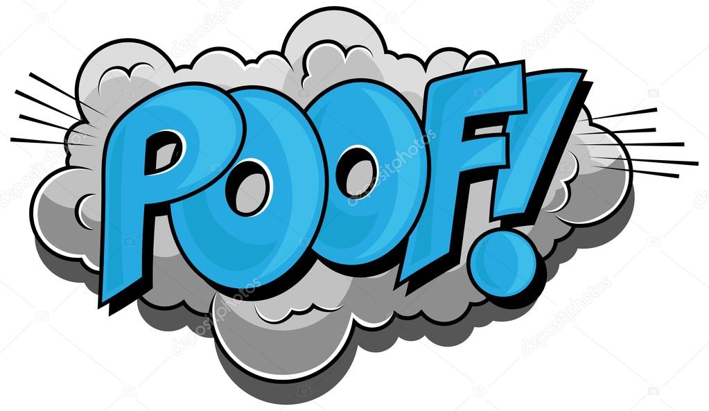 Poof - Comic Expression Vector Text