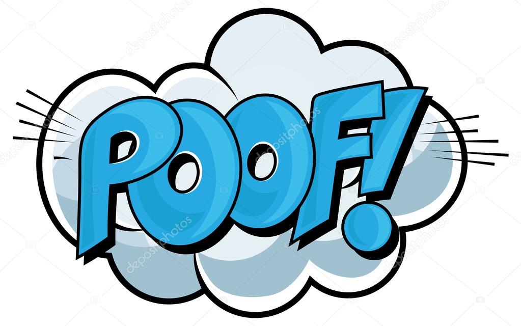 Poof - Comic Expression Vector Text