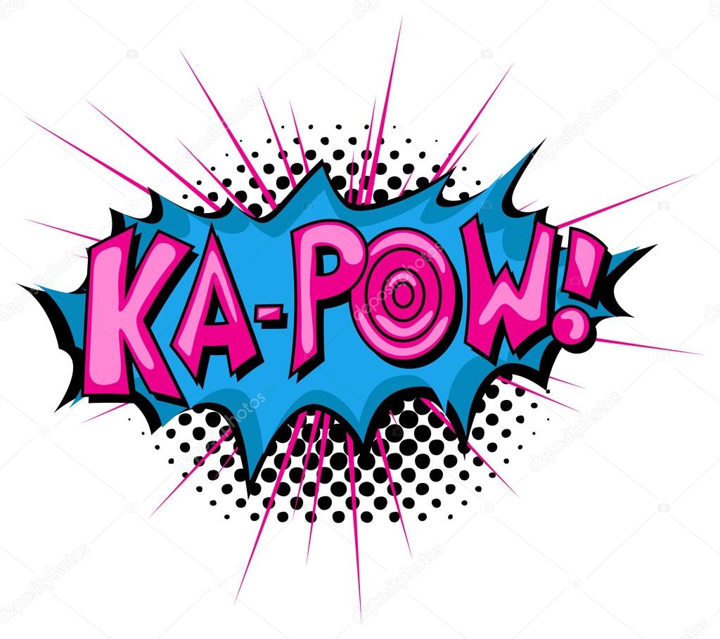Ka Pow - Comic Expression Vector Text