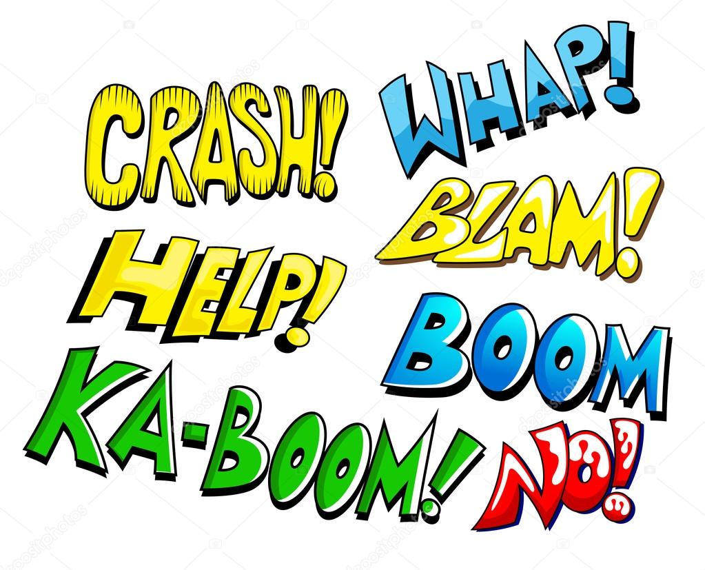Smash Comic Book Style Expression Stock Illustration - Download
