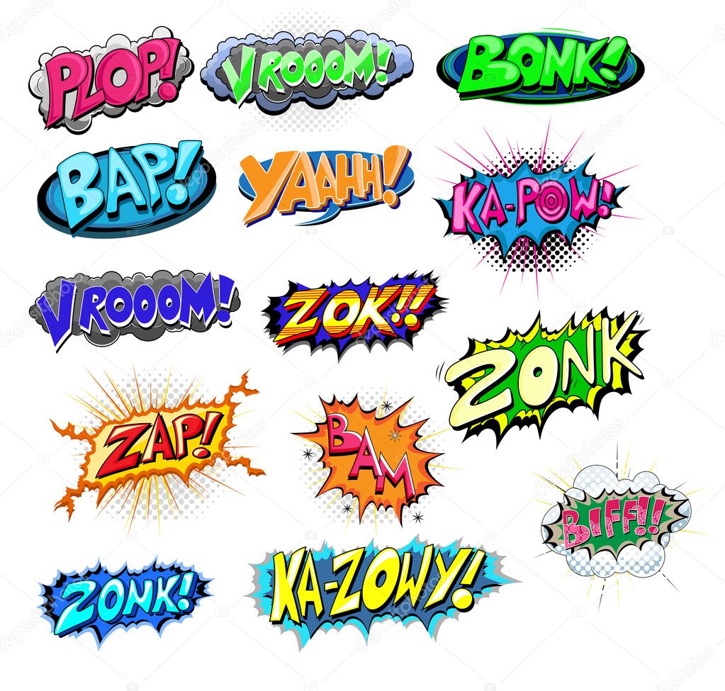 Explosive Funny Comic Expression Vector Text