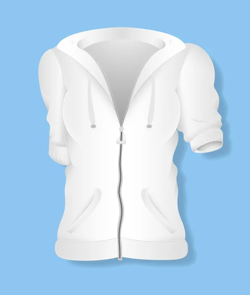 Modèle d'illustration vectorielle de conception de maillot féminin blanc — Image vectorielle