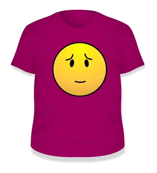 Roze wit t-shirt vector illustratie ontwerpsjabloon — Stockvector