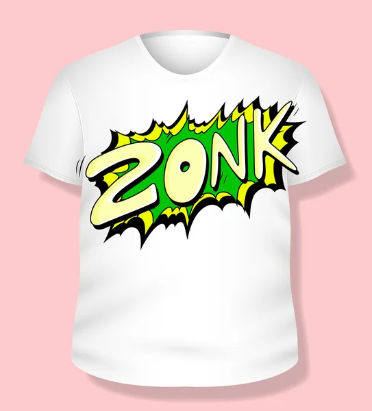 Komische t-shirt design vector — Stockvector