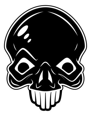 Skull dövme tarzı ile