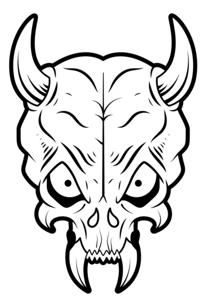 Cráneo de animal — Vector de stock