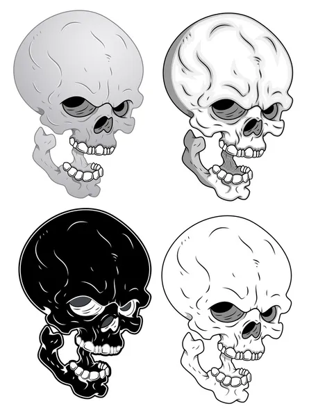 Skull Set — Stock Vector