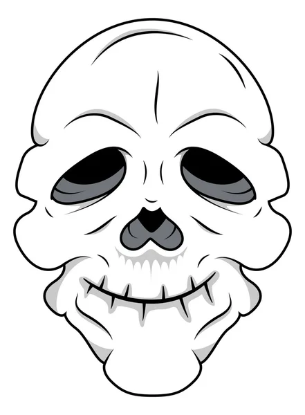 Dumb Skull — Stock Vector