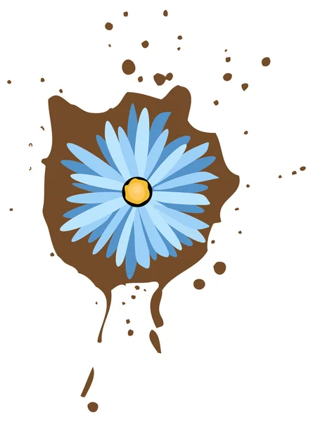 Bloem splash vector — Stockvector