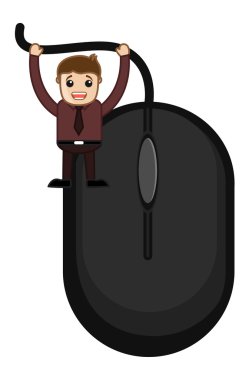 fare - vektör çizim karikatür adam