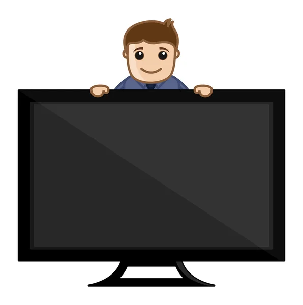 Tv - vectorillustratie weergegeven: — Stockvector