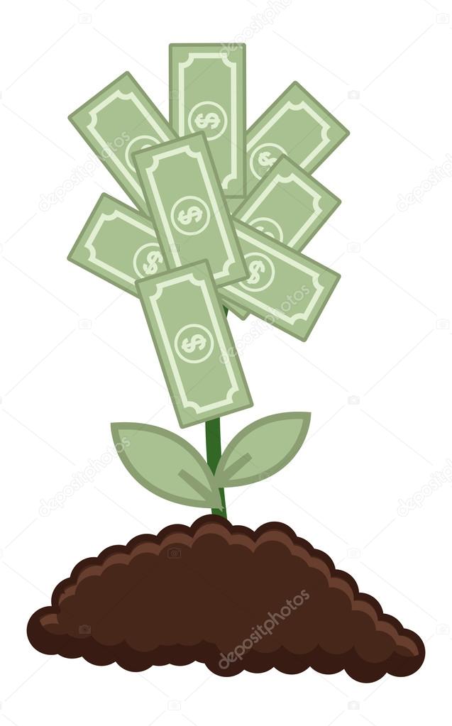 Tree of Money - Vector Illustration