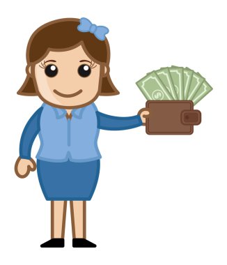 bağlı sistemi - para - iş karikatür vektörleri şekilde kazanmak kolay