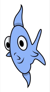 Balık karikatür - vektör çizimler