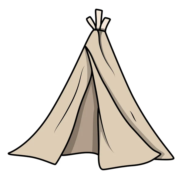 Cartoon kinderen tent - vectorillustraties — Stockvector