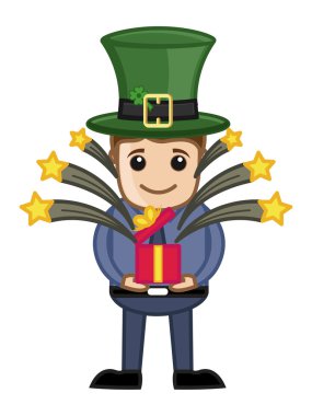 St. Patrick's Day Gift - Business Cartoon Characters vector stock vector