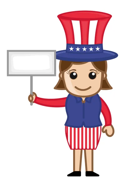 4th of July - Business Cartoon Characters — Stock Vector
