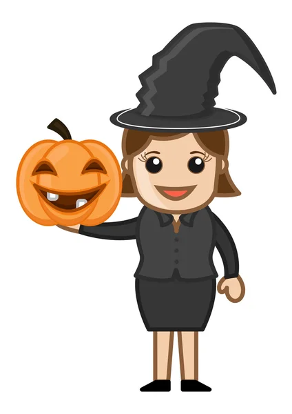 Halloween Witch — Stock Vector