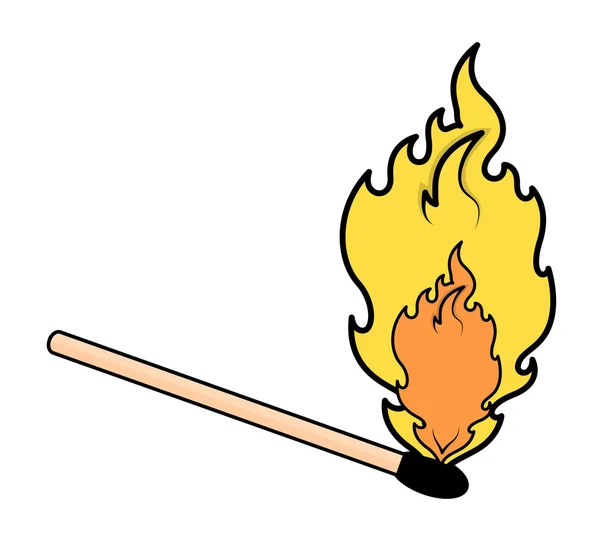 Cartoon Matchstick vector Stock Vector Image by ©baavli 30783111