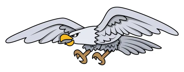 Eagle - Cartoon Vector Illustration — Stock Vector