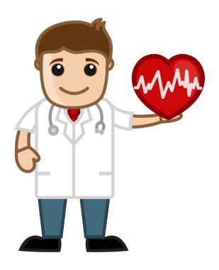 Kardiyologlar - doktor ve tıbbi karakter kavramı