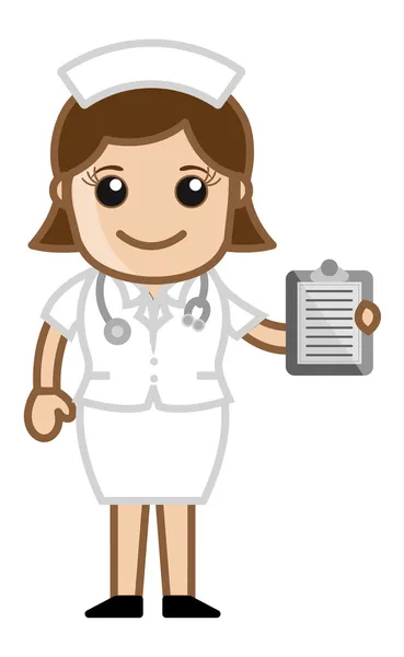 Nurse - Doctor & Medical Character Concept — Stock Vector