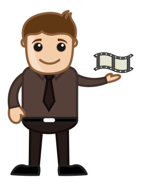 Film reel - iş karikatürler