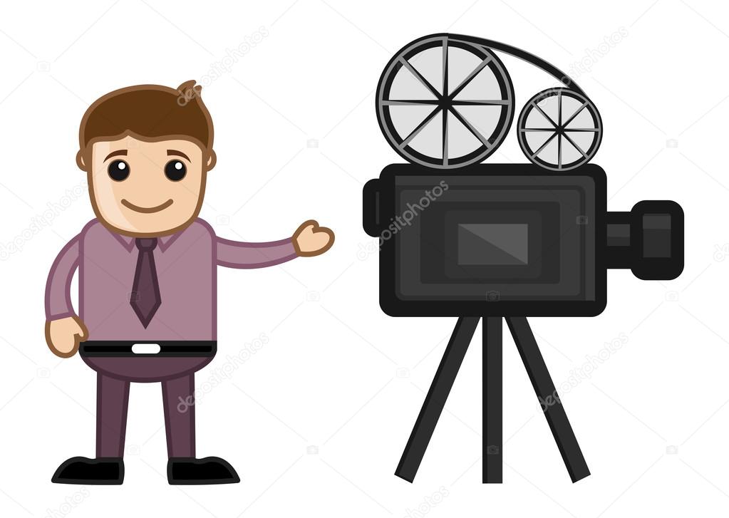Cameraman - Career Choice - Business Cartoons Stock Vector Image by ©baavli  #29507223