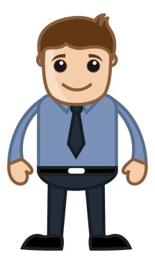 ofis çalışanı - iş karikatür karakter vektör