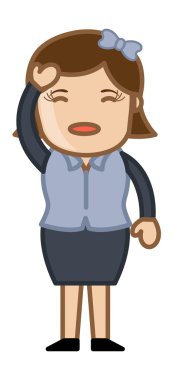 ofis - iş karikatür karakter vektör içinde baş ağrısı