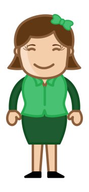 üzgün kadın - iş karikatür karakter vektör