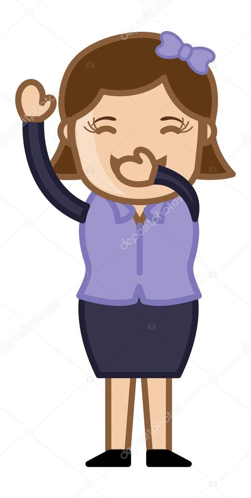 Laughing Out Loud - Business Cartoon Character Vector