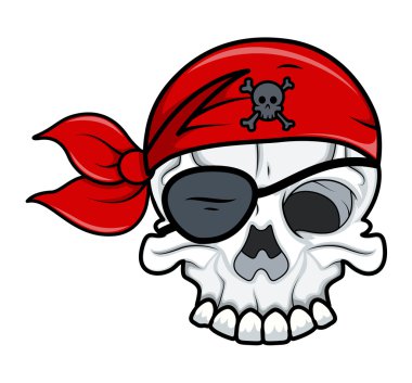 Pirate Tattoo Skull clipart