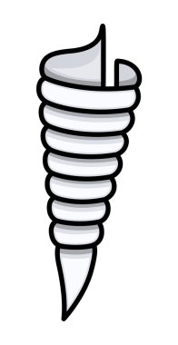 çizgi film deniz kabuğu