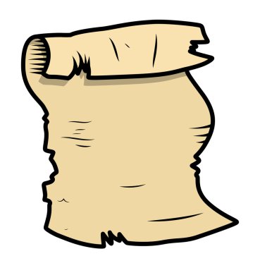 eski parşömen karikatür çizimi