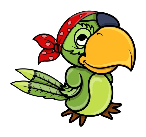 Pirate parrot — Stockvector