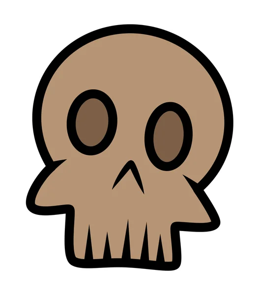 Calavera graciosa — Vector de stock