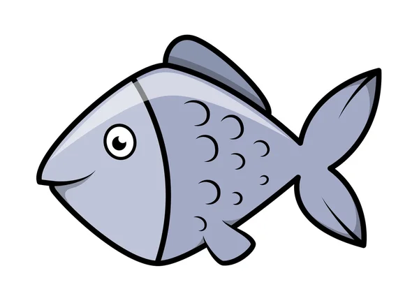 Poisson - Illustration vectorielle de bande dessinée — Image vectorielle