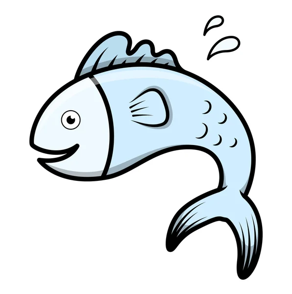 Mignon vecteur de poisson dessin animé — Image vectorielle