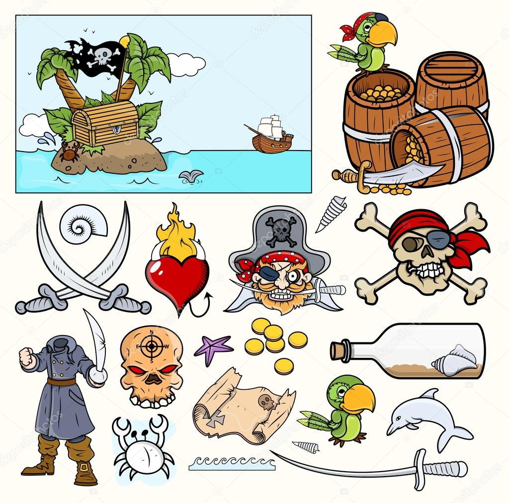 Pirate Illustrations - Vector Designs