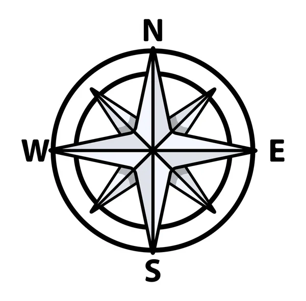 Vintage pusula - vektör çizim