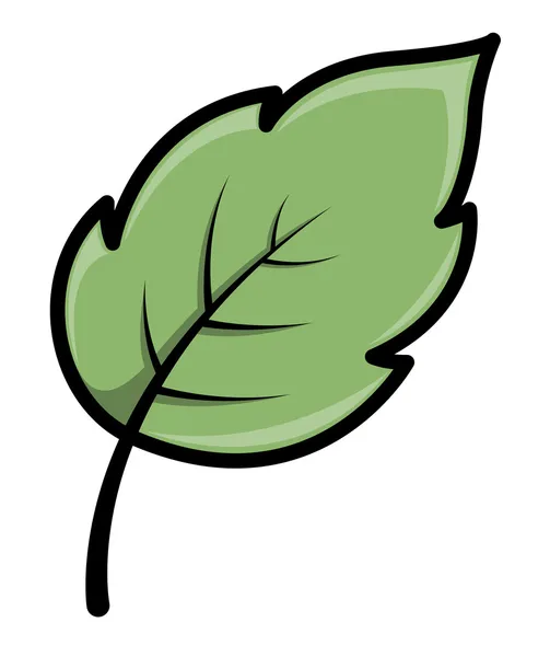 Leaf - cartoon vectorillustratie — Stockvector