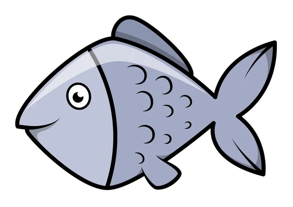 Ikan - Ilustrasi Kartun Vektor - Stok Vektor