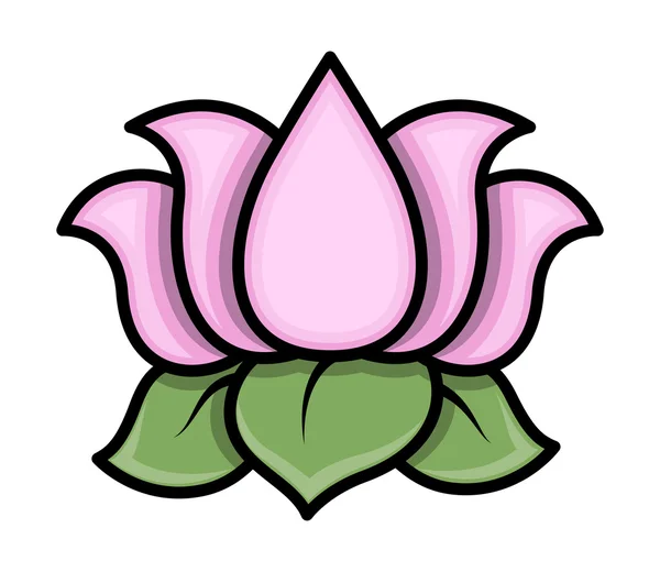 Lotus bloem vector — Stockvector