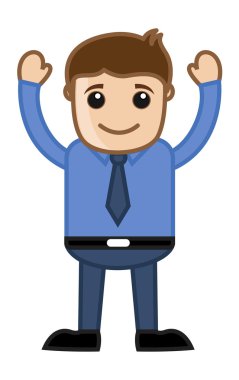adam iki el - ofis kurumsal karikatür insanlar yetiştirme