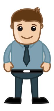 sigorta acentesi - ofis kurumsal karikatür kişi